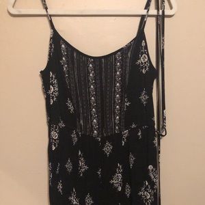 Cotton black and white jumpsuit